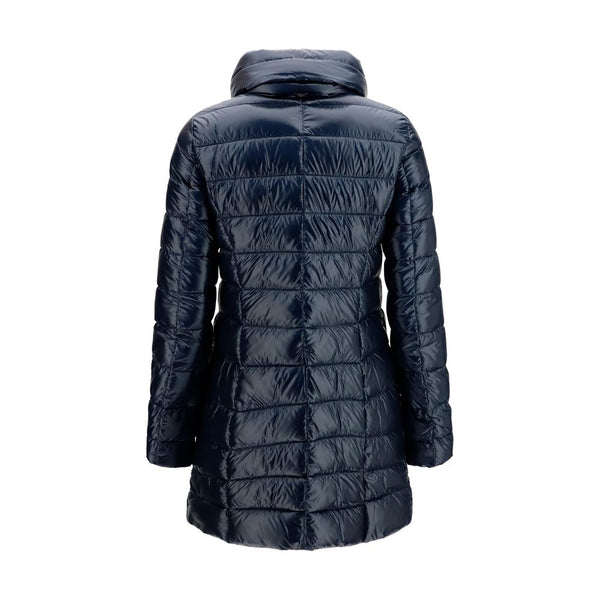 Herno Coats & Jackets - Blue Polyamide Full-Length Jacket