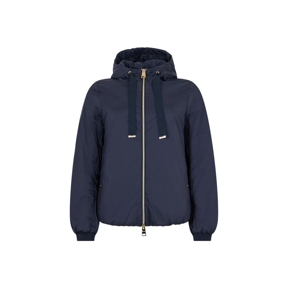 Herno Coats &amp; Jackets - Blue Polyamide Full-Length Jacket