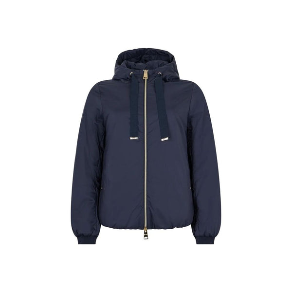 Herno Coats & Jackets - Blue Polyamide Full-Length Jacket