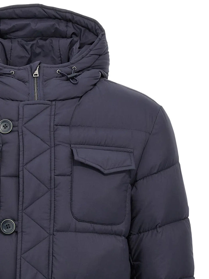 Herno Blue Polyamide Full-length Jacket