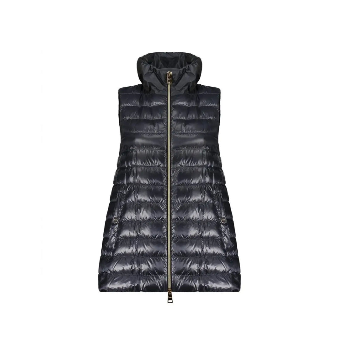 Herno Blue Polyamide Sleveless Jacket