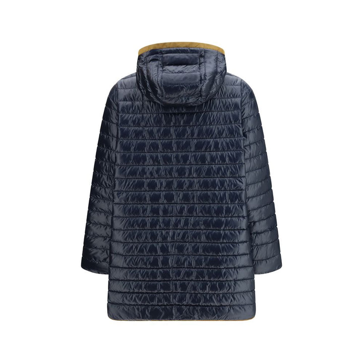Herno Puffer Jackets - Blue Polyester Coat