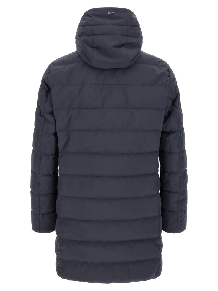 Herno Blue Polyester Full-length Jacket