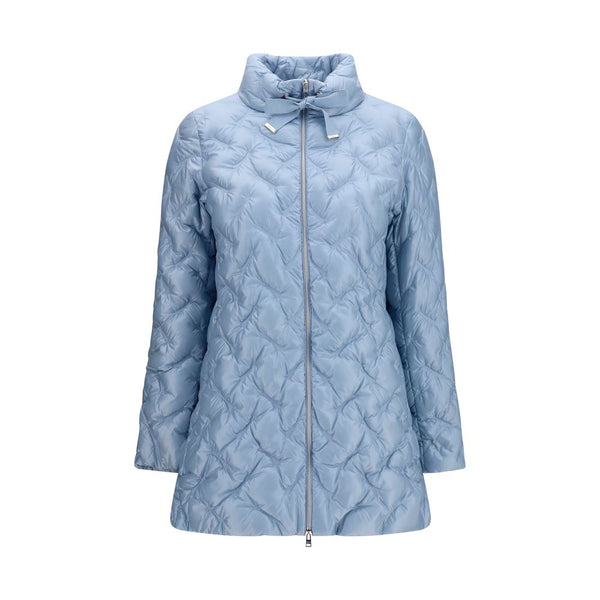 Herno Coats & Jackets - Blue Polyester Full-Length Jacket