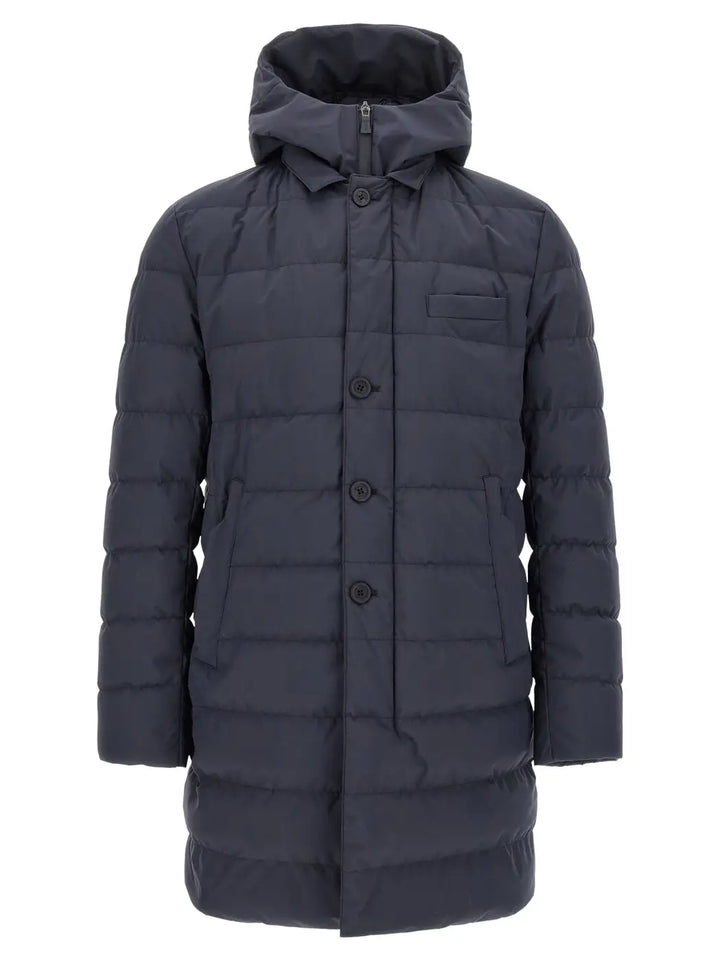 Herno Blue Polyester Full-length Jacket