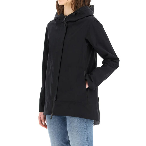 Herno Rain Coats - Blue Polyester Shell Jacket