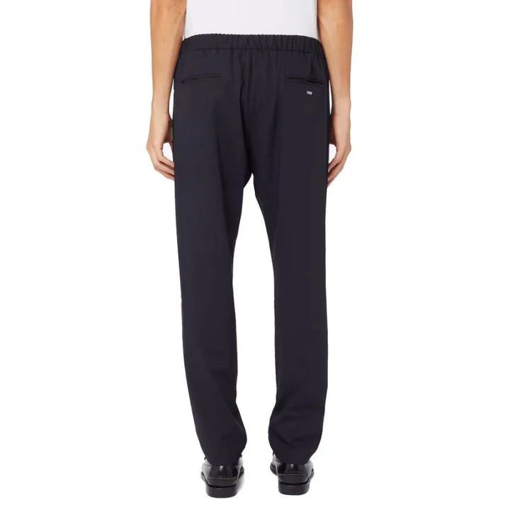 Herno Blue Virgin Wool Casual Pants
