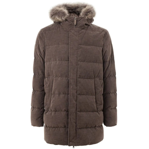 Herno Brown Cotton Bomber