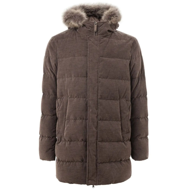 Herno Brown Cotton Bomber