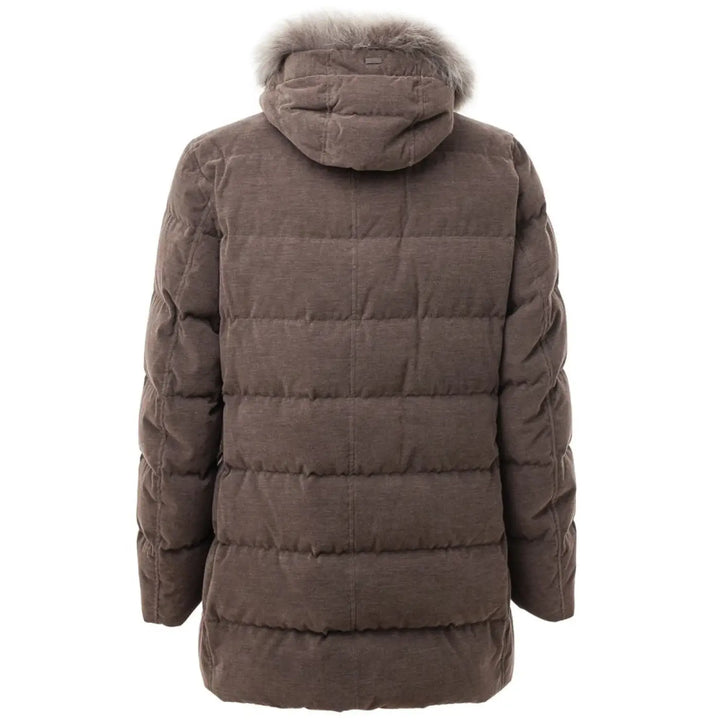 Herno Brown Cotton Bomber