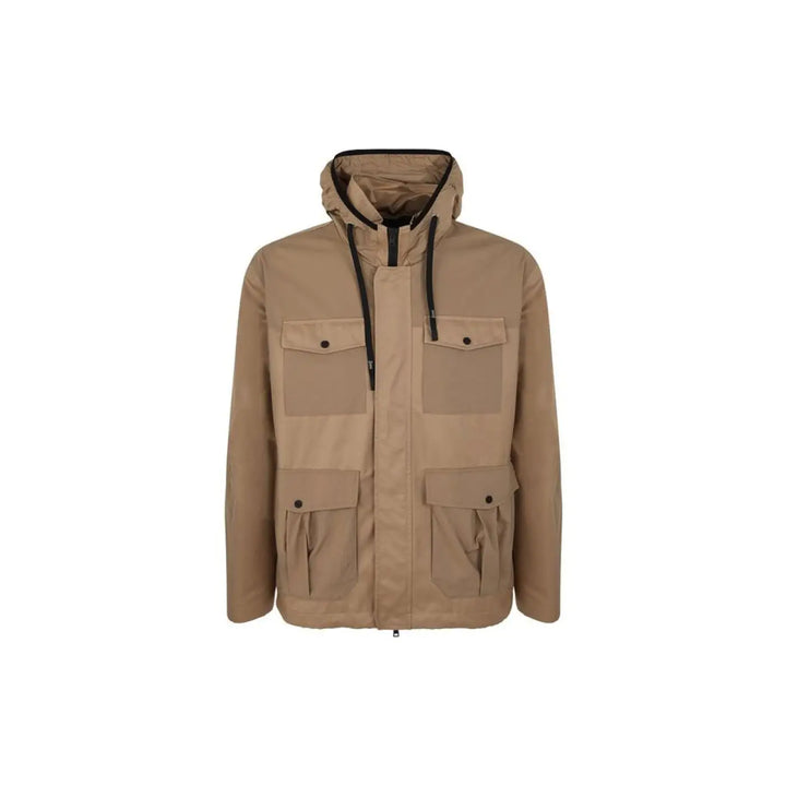 Herno Brown Cotton Shell Jacket