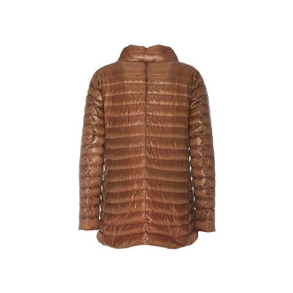 Herno Puffer Jackets - Brown Polyamide Coat