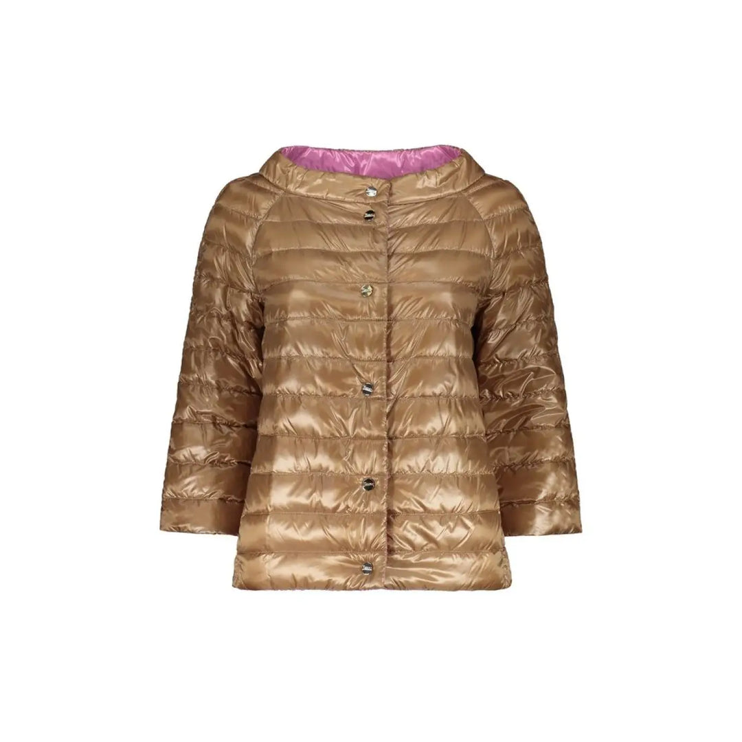 Herno Brown Polyamide Coat