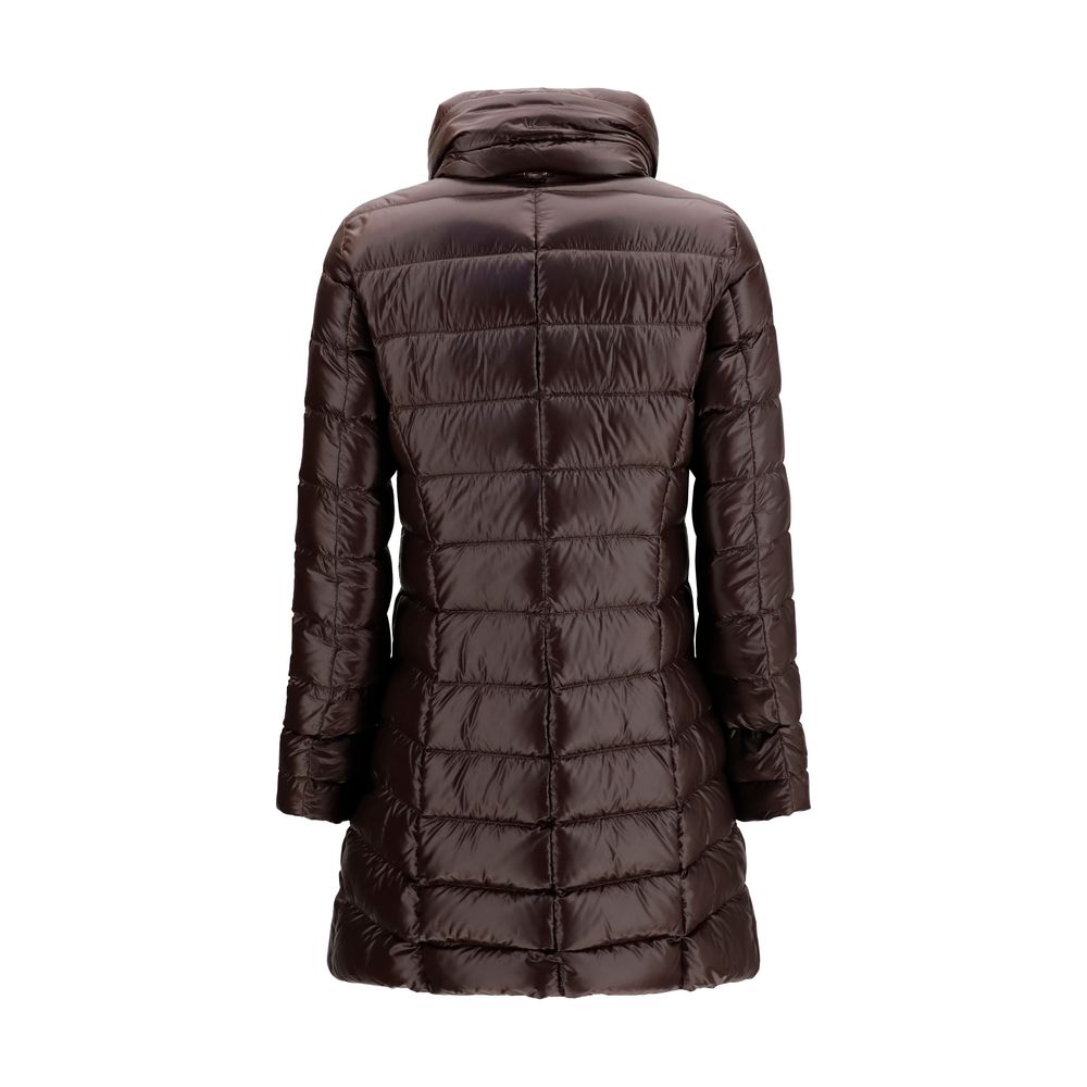 Herno Coats &amp; Jackets - Brown Polyamide Full-Length Jacket