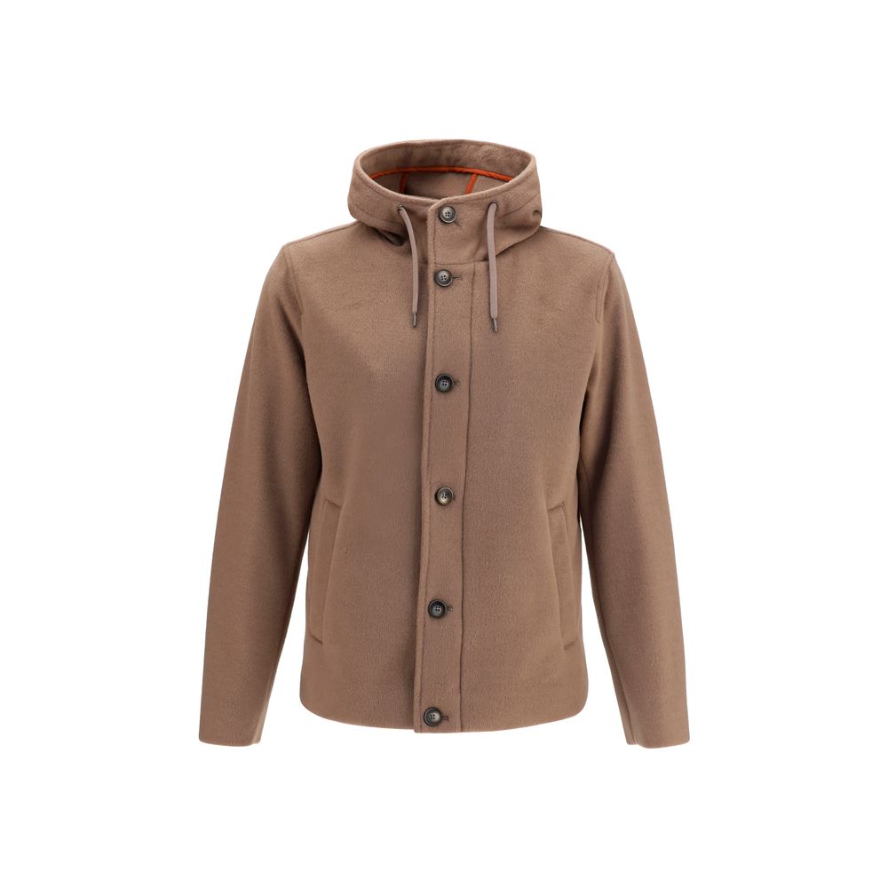 Herno Brown Polyester Full-length Jacket