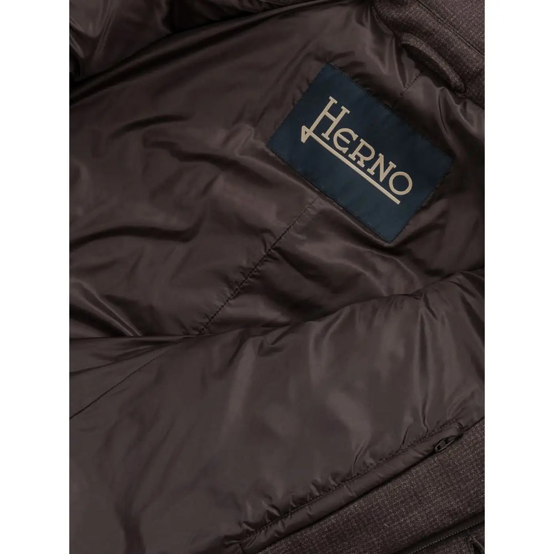 Herno Brown Wool Jackets &amp; Coat