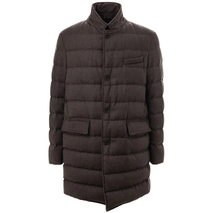 Herno Brown Wool Jackets &amp; Coat
