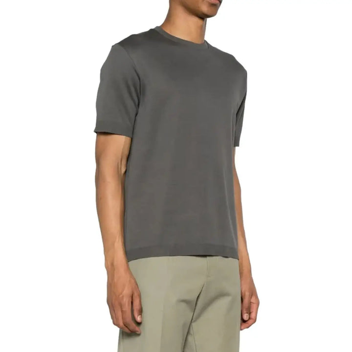 Herno Gray Cotton T-Shirt