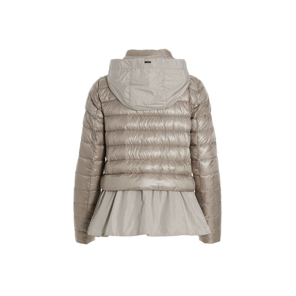 Herno Puffer Jackets - Gray Polyamide Shell Jacket