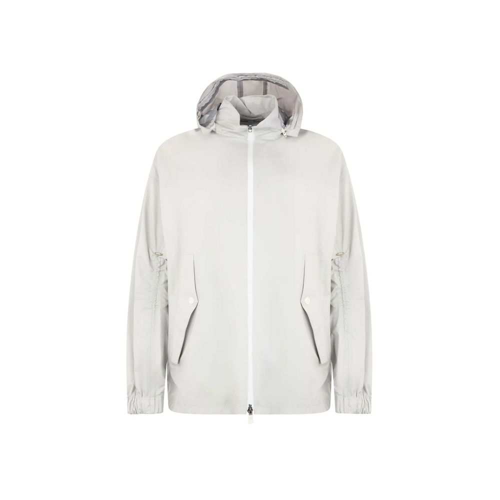 Herno Rain Coats - Gray Polyamide Shell Jacket
