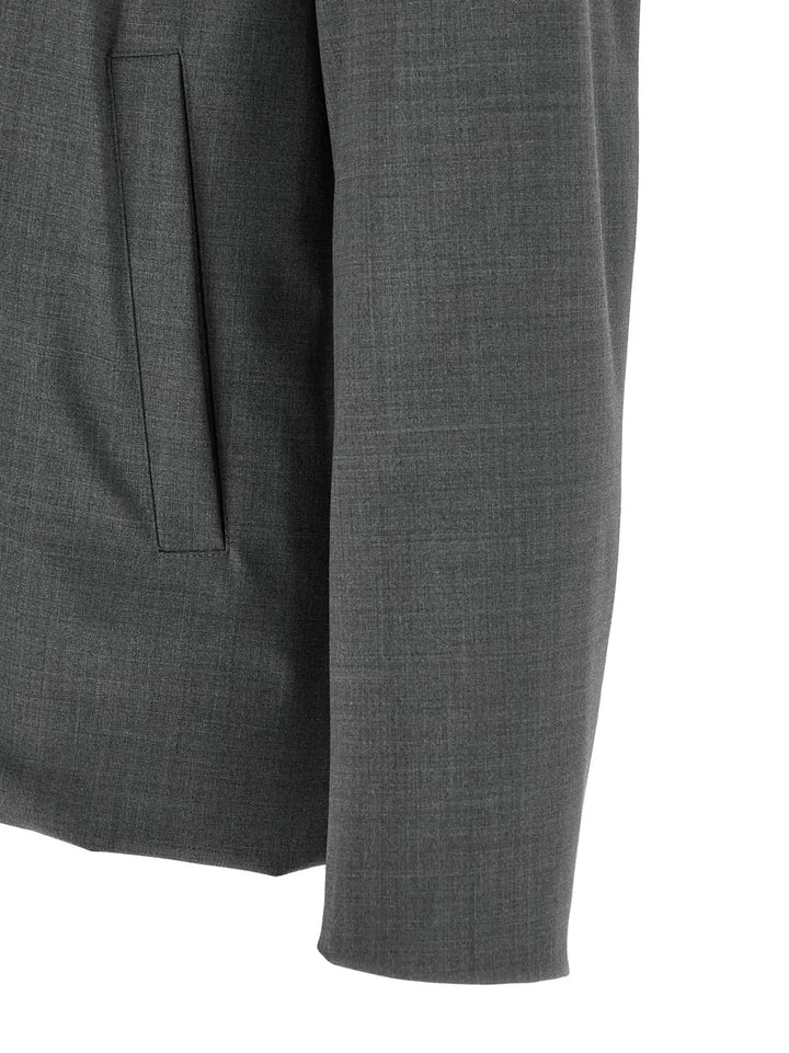 Herno Gray Polyester Full-length Jacket