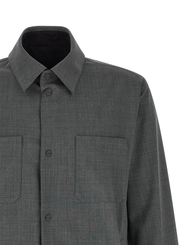 Herno Gray Polyester Full-length Jacket