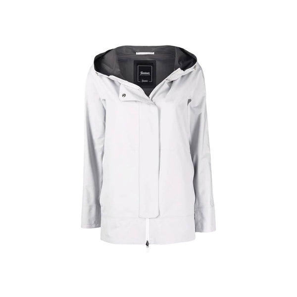 Herno Rain Coats - Gray Polyester Shell Jacket