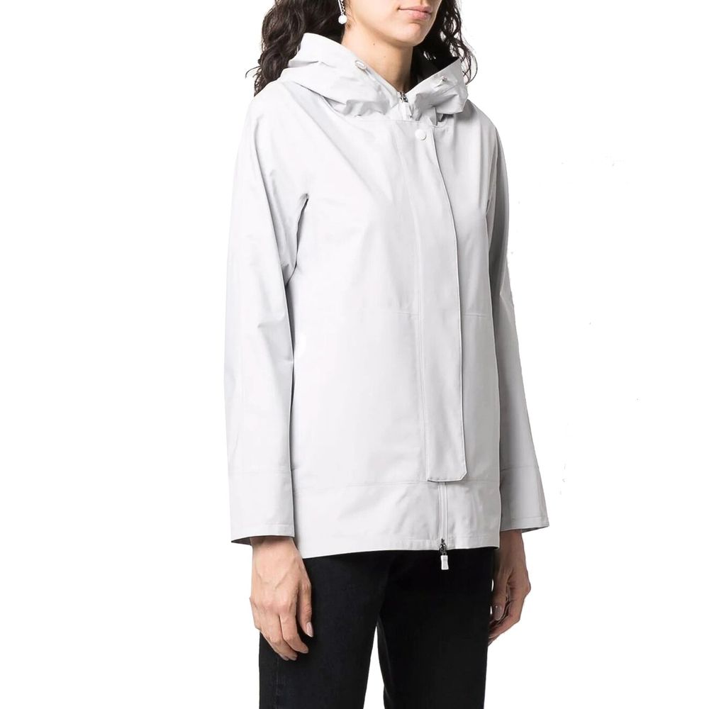 Herno Rain Coats - Gray Polyester Shell Jacket