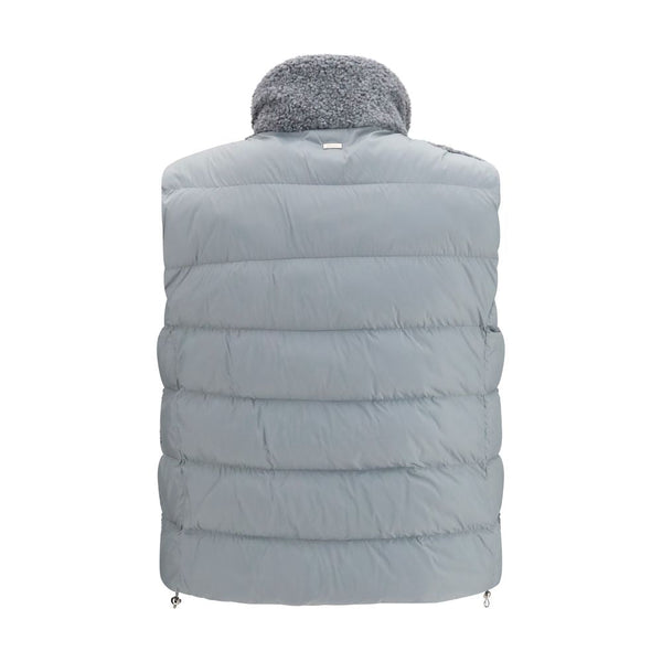 Herno Coats & Jackets - Gray Polyester Sleeveless Jacket