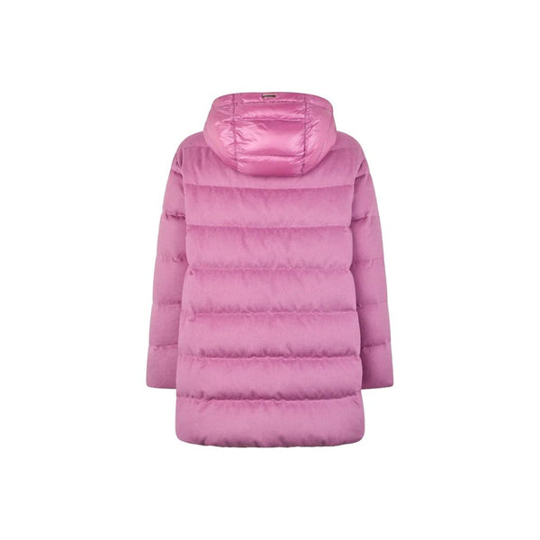 Herno Puffer Jackets - Multicolor Cashmere Full-Length Jacket