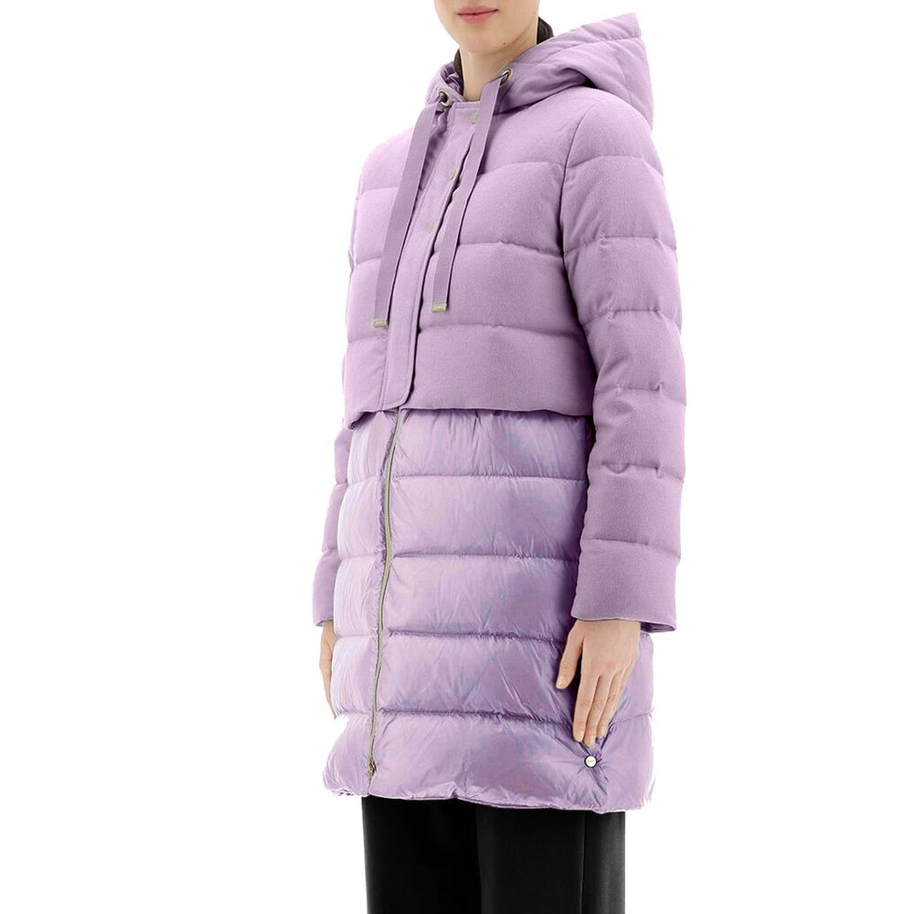 Herno Parkas - Purple Cashmere Coat