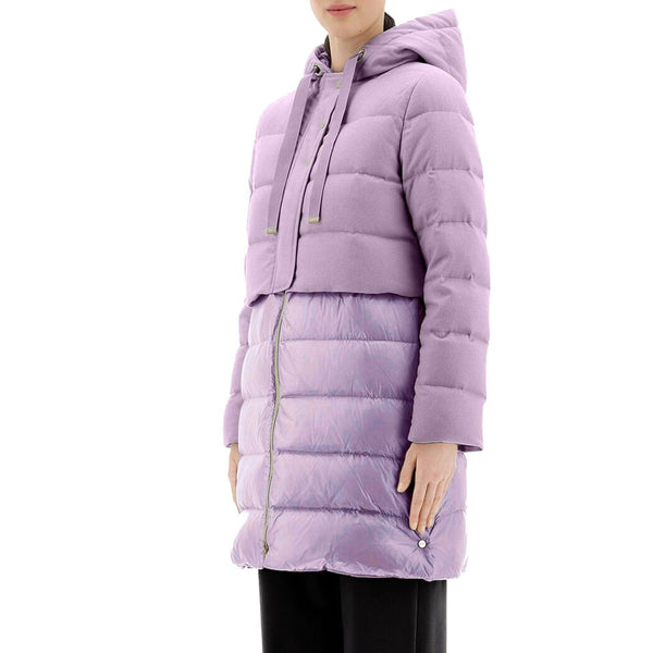 Herno Parkas - Purple Cashmere Coat