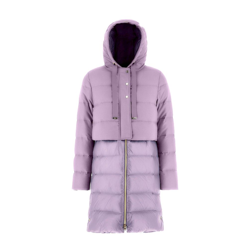 Herno Parkas - Purple Cashmere Coat