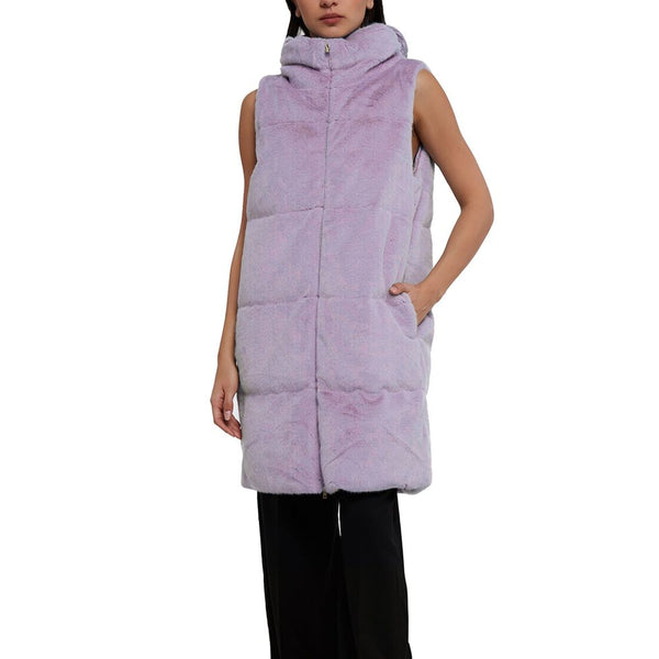 Herno Puffer Jackets - Purple Polyamide Coat