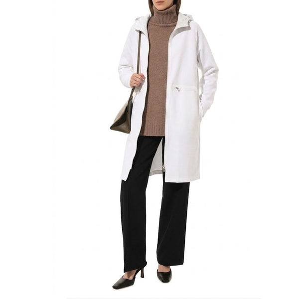 Herno Coats & Jackets - White Cotton Coat