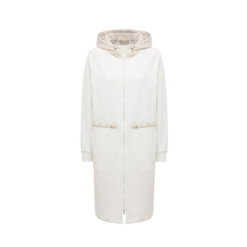 Herno Coats &amp; Jackets - White Cotton Coat