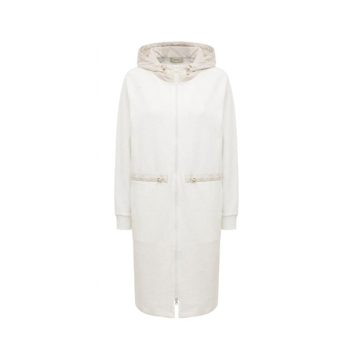Herno Coats &amp; Jackets - White Cotton Coat