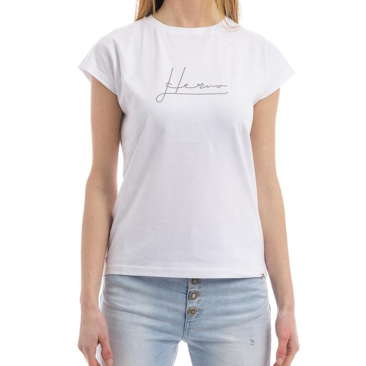 Herno - White Cotton T-Shirt