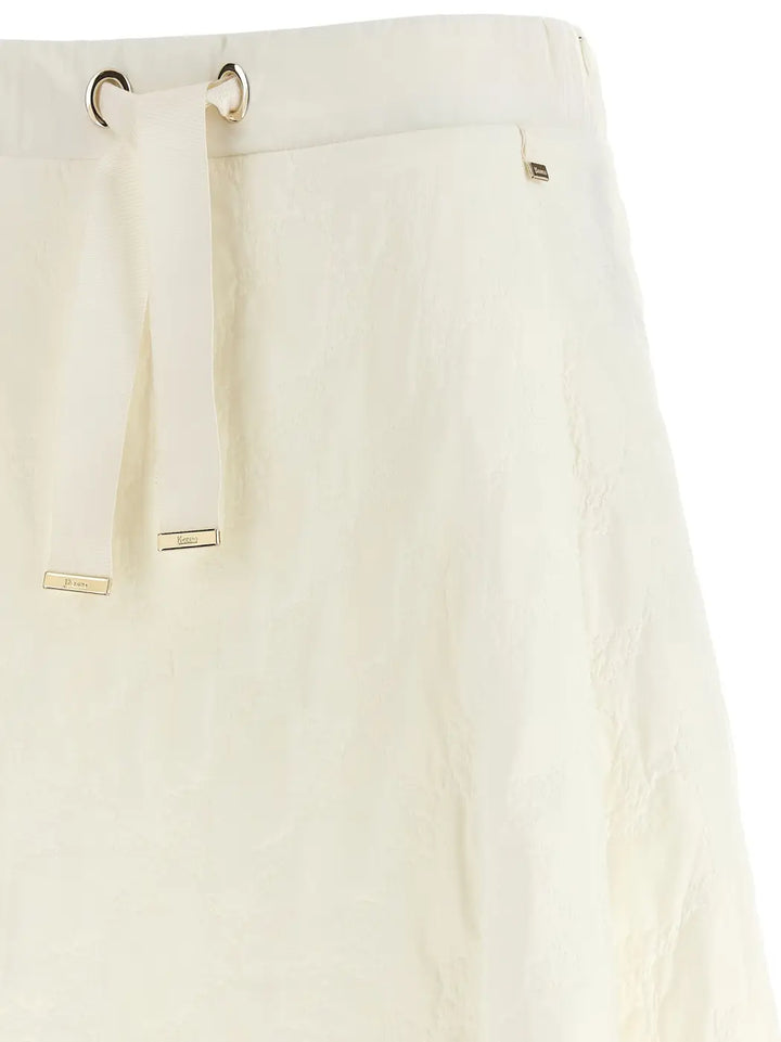 Herno White Polyamide Mini Skirt