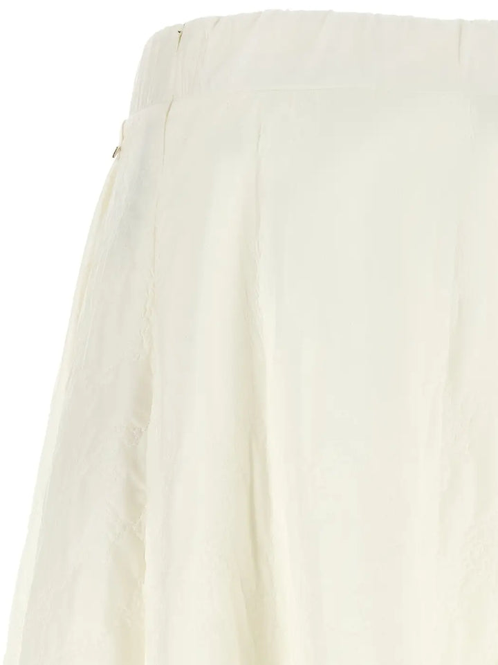 Herno White Polyamide Mini Skirt