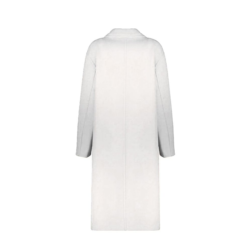 Herno Overcoats - White Wool Coat