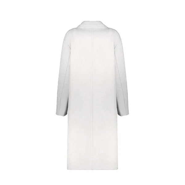 Herno Overcoats - White Wool Coat