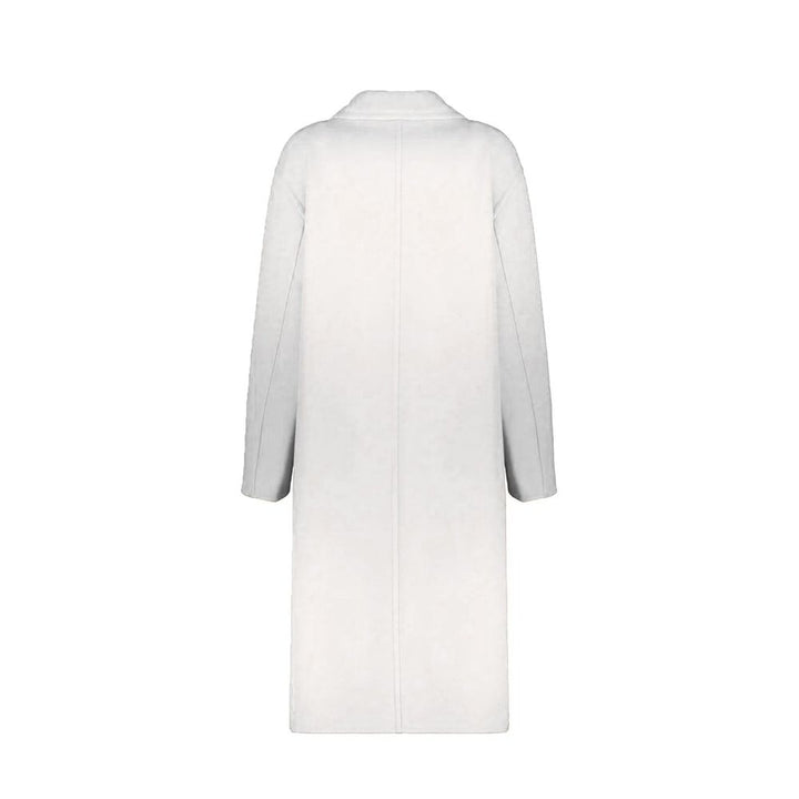 Herno Overcoats - White Wool Coat