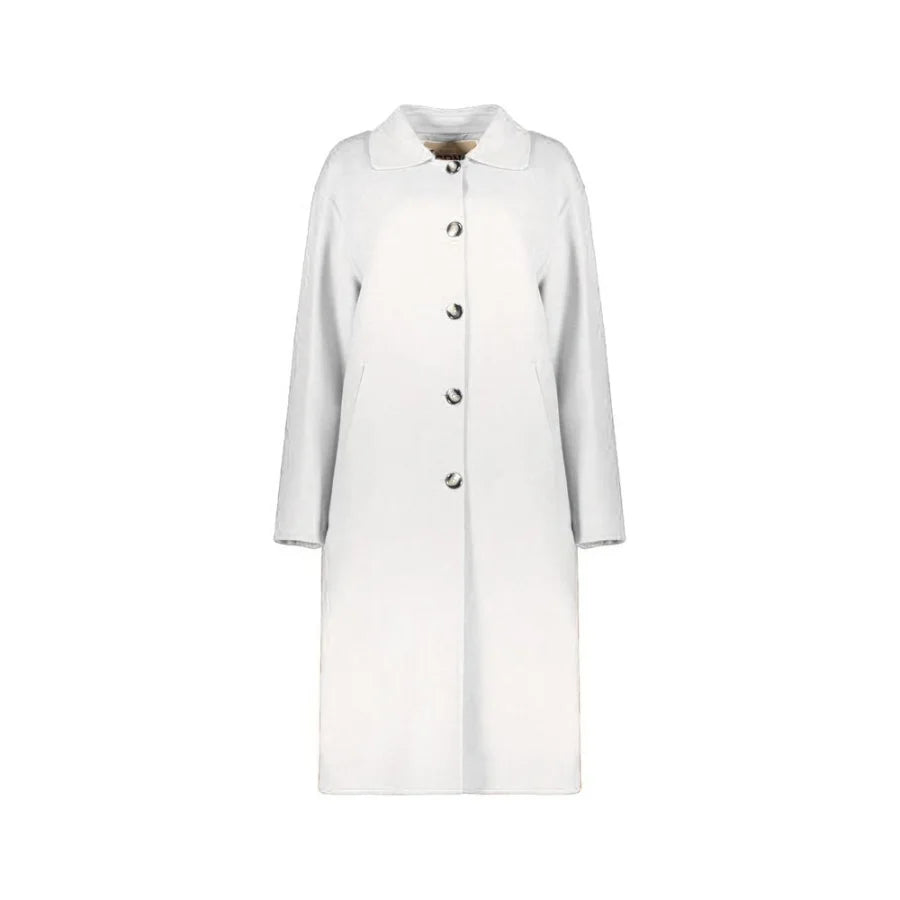 Herno White Wool Coat
