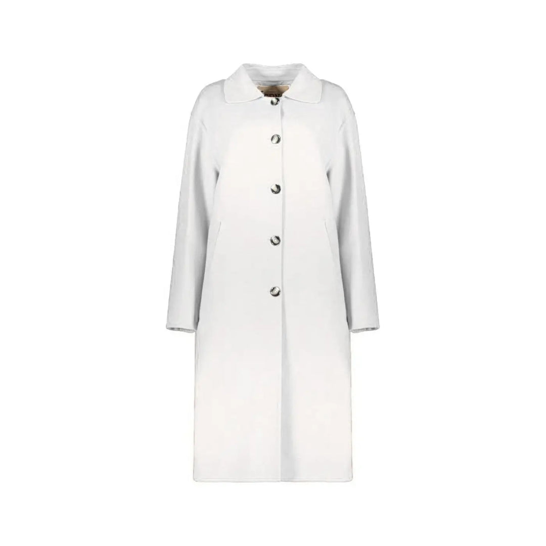 Herno White Wool Coat