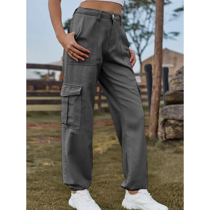 Elevate Your Style with High Waist Jeans Featuring Pockets Clothing bottoms Trendsi