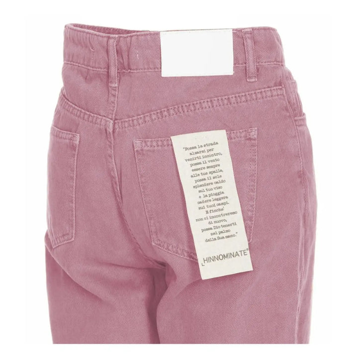 Hinnominate Pink Cotton Jeans &amp; Pants