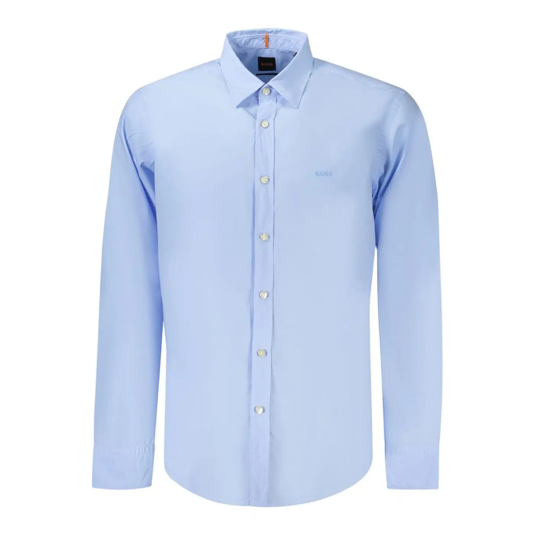 Hugo Boss Azzurro Cotton Men Shirt