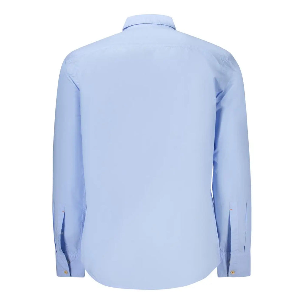 Hugo Boss Azzurro Cotton Men Shirt