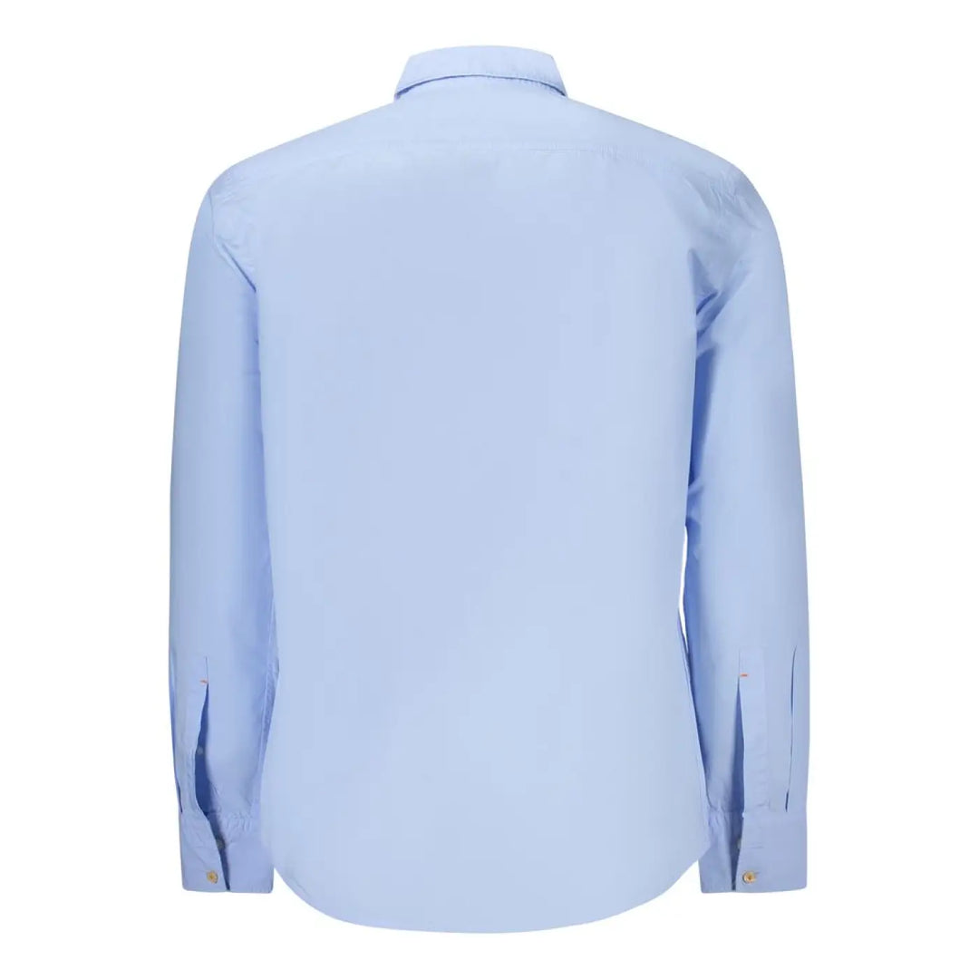 Hugo Boss Azzurro Cotton Men Shirt